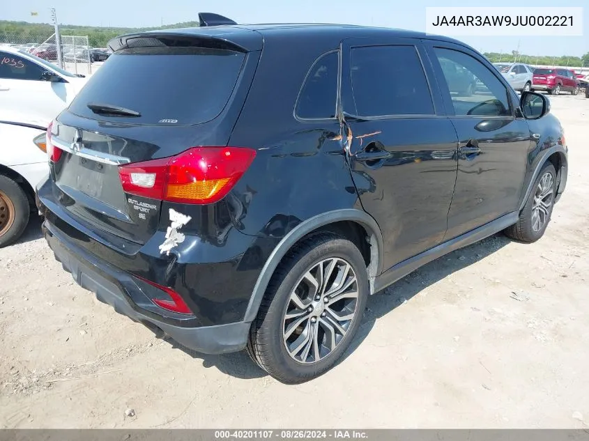 JA4AR3AW9JU002221 2018 Mitsubishi Outlander Sport 2.4 Se