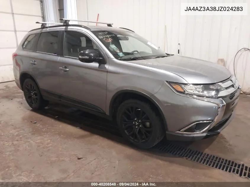 2018 Mitsubishi Outlander Le VIN: JA4AZ3A38JZ024283 Lot: 40208548