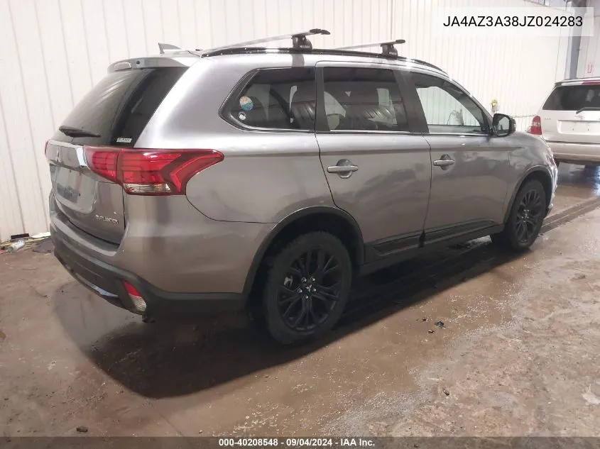 2018 Mitsubishi Outlander Le VIN: JA4AZ3A38JZ024283 Lot: 40208548