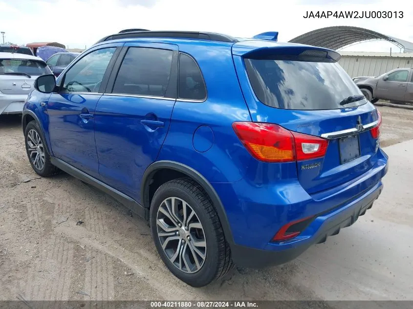 JA4AP4AW2JU003013 2018 Mitsubishi Outlander Sport 2.4 Sel