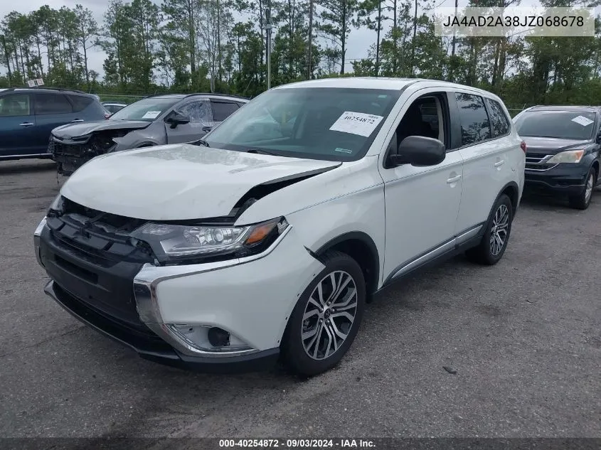 2018 Mitsubishi Outlander Es VIN: JA4AD2A38JZ068678 Lot: 40254872