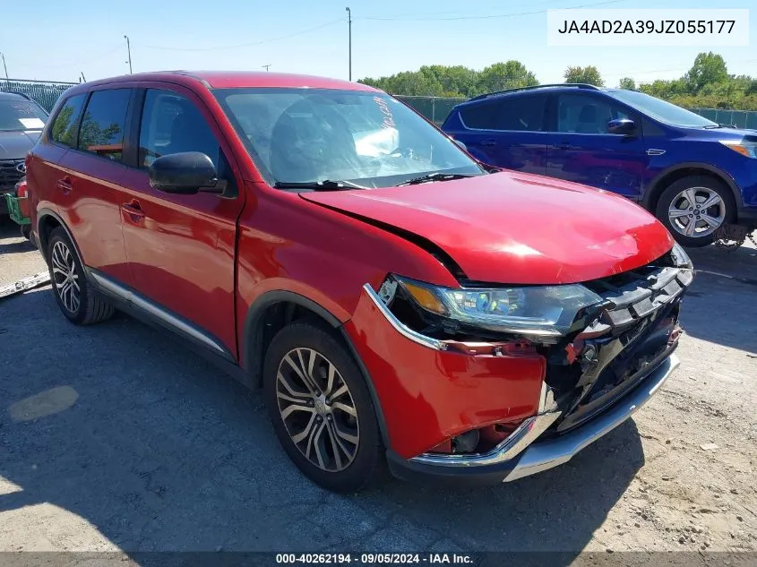 2018 Mitsubishi Outlander Es VIN: JA4AD2A39JZ055177 Lot: 40262194