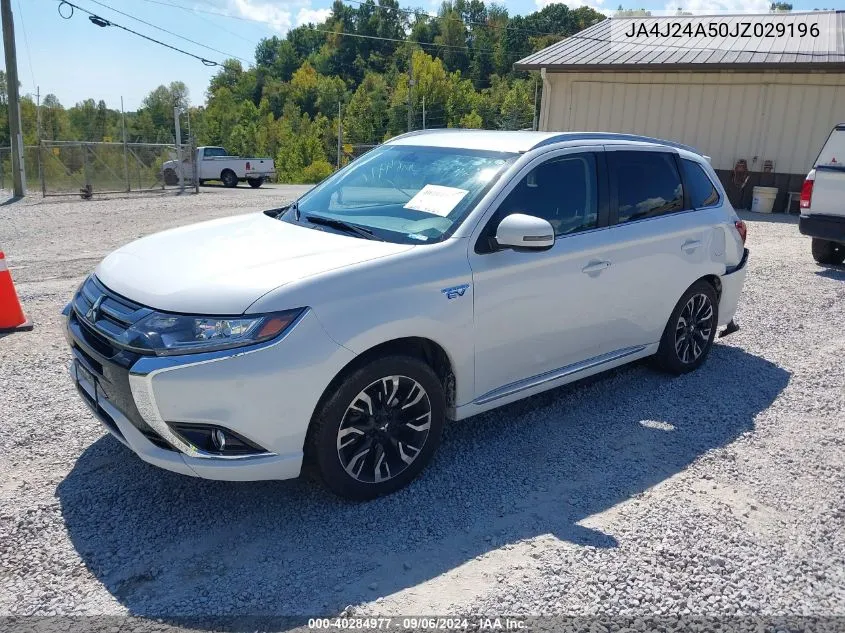 2018 Mitsubishi Outlander Phev Sel VIN: JA4J24A50JZ029196 Lot: 40284977