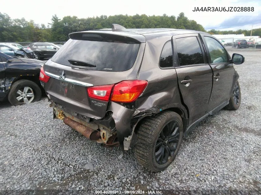 JA4AR3AU6JZ028888 2018 Mitsubishi Outlander Sport 2.0 Le