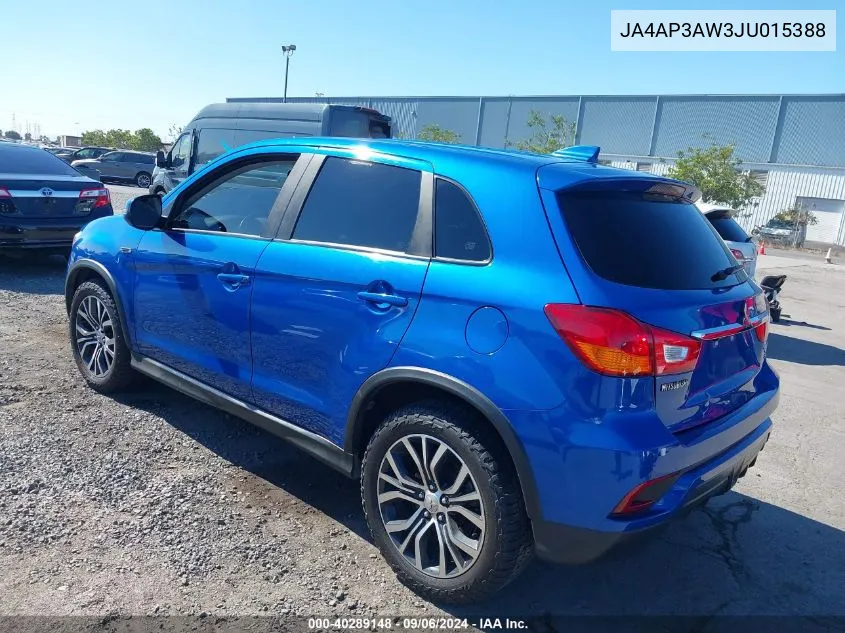 2018 Mitsubishi Outlander Sport 2.4 Se VIN: JA4AP3AW3JU015388 Lot: 40289148