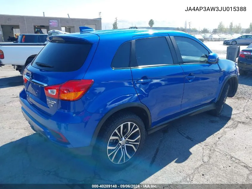 2018 Mitsubishi Outlander Sport 2.4 Se VIN: JA4AP3AW3JU015388 Lot: 40289148