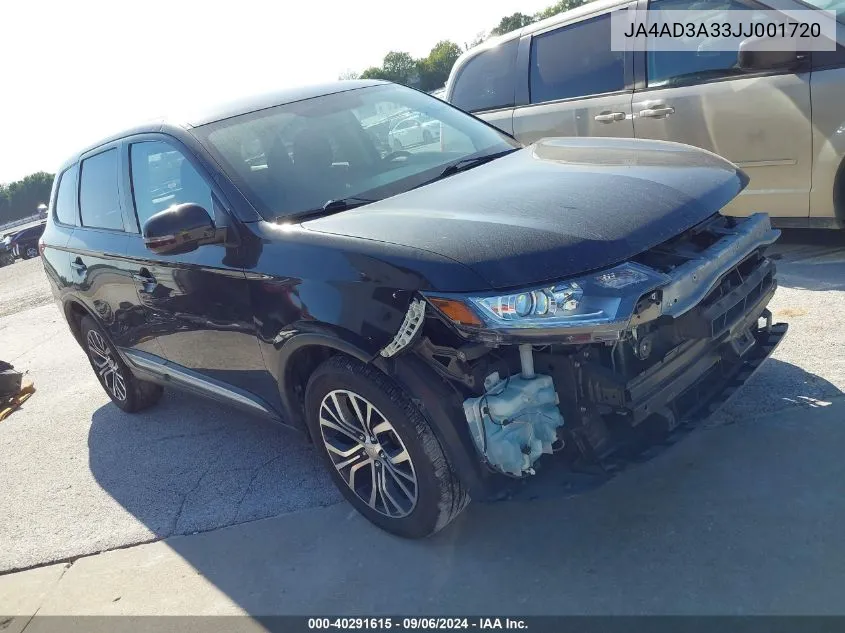 JA4AD3A33JJ001720 2018 Mitsubishi Outlander Se