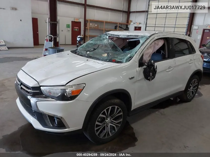 JA4AR3AWXJU017729 2018 Mitsubishi Outlander 2.4 Se