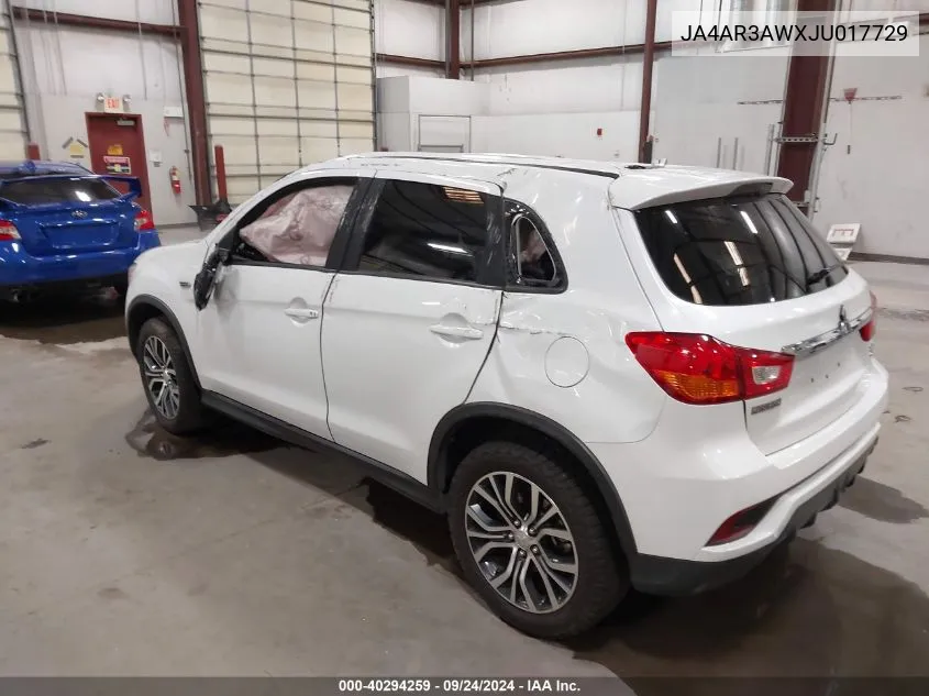 2018 Mitsubishi Outlander Sport 2.4 Se VIN: JA4AR3AWXJU017729 Lot: 40294259