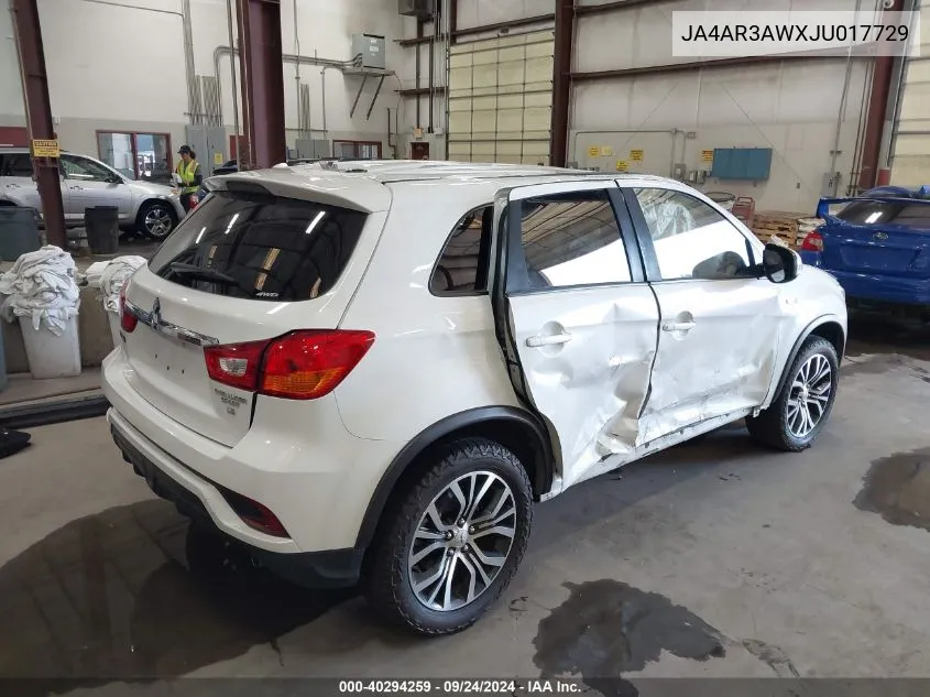 2018 Mitsubishi Outlander Sport 2.4 Se VIN: JA4AR3AWXJU017729 Lot: 40294259