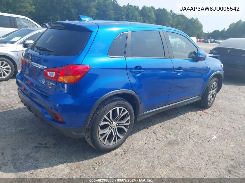 2018 Mitsubishi Outlander Sport 2.4 Se VIN: JA4AP3AW8JU006542 Lot: 40298630