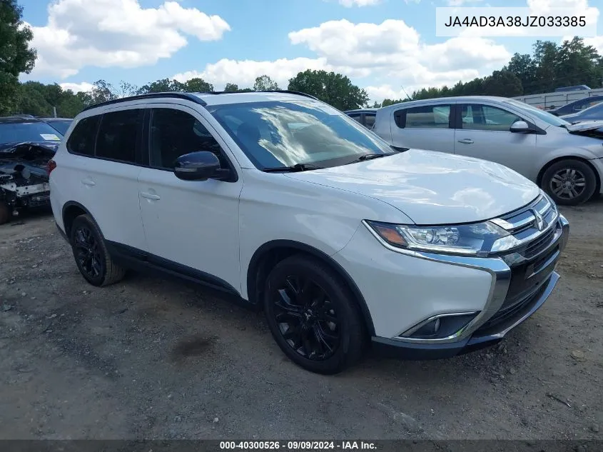 2018 Mitsubishi Outlander Le VIN: JA4AD3A38JZ033385 Lot: 40300526