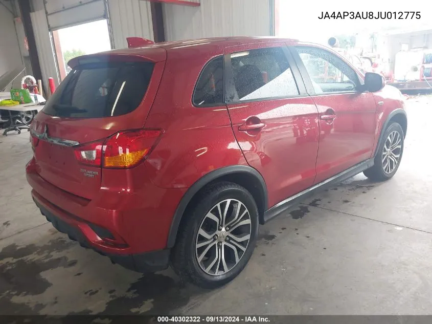 2018 Mitsubishi Outlander Sport 2.0 Es VIN: JA4AP3AU8JU012775 Lot: 40302322