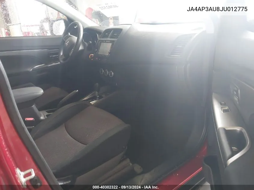 2018 Mitsubishi Outlander Sport 2.0 Es VIN: JA4AP3AU8JU012775 Lot: 40302322