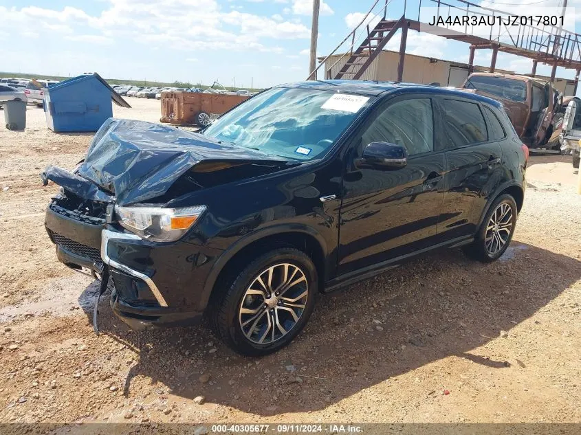 2018 Mitsubishi Outlander Sport 2.0 Es VIN: JA4AR3AU1JZ017801 Lot: 40305677