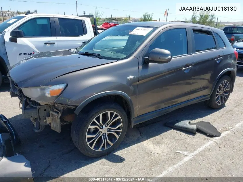 2018 Mitsubishi Outlander Sport 2.0 Es VIN: JA4AR3AU0JU018130 Lot: 40317047