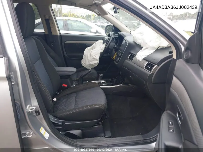 JA4AD3A36JJ002439 2018 Mitsubishi Outlander Se/Sel/Le