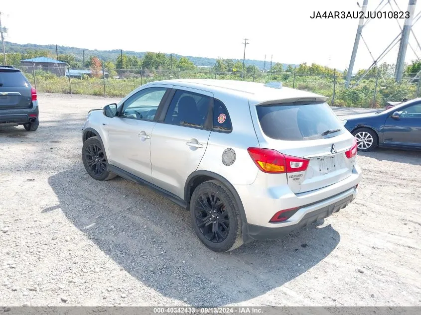 2018 Mitsubishi Outlander Sport 2.0 Le VIN: JA4AR3AU2JU010823 Lot: 40342433