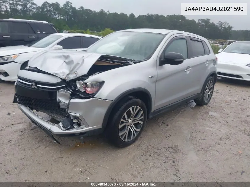 2018 Mitsubishi Outlander Sport 2.0 Le VIN: JA4AP3AU4JZ021590 Lot: 40345073