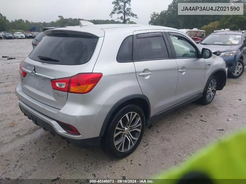 2018 Mitsubishi Outlander Sport 2.0 Le VIN: JA4AP3AU4JZ021590 Lot: 40345073