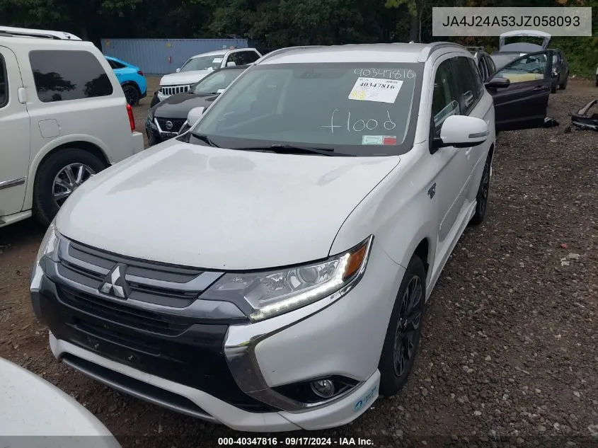 JA4J24A53JZ058093 2018 Mitsubishi Outlander Se/Gt