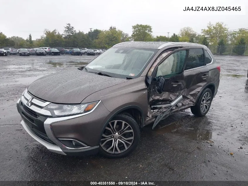 2018 Mitsubishi Outlander Gt VIN: JA4JZ4AX8JZ045465 Lot: 40351550