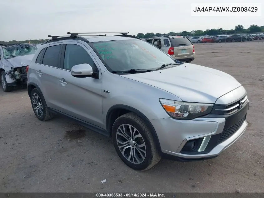 JA4AP4AWXJZ008429 2018 Mitsubishi Outlander Sport Sel