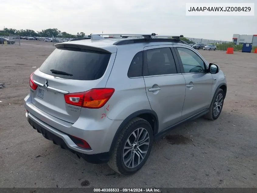 JA4AP4AWXJZ008429 2018 Mitsubishi Outlander Sport Sel