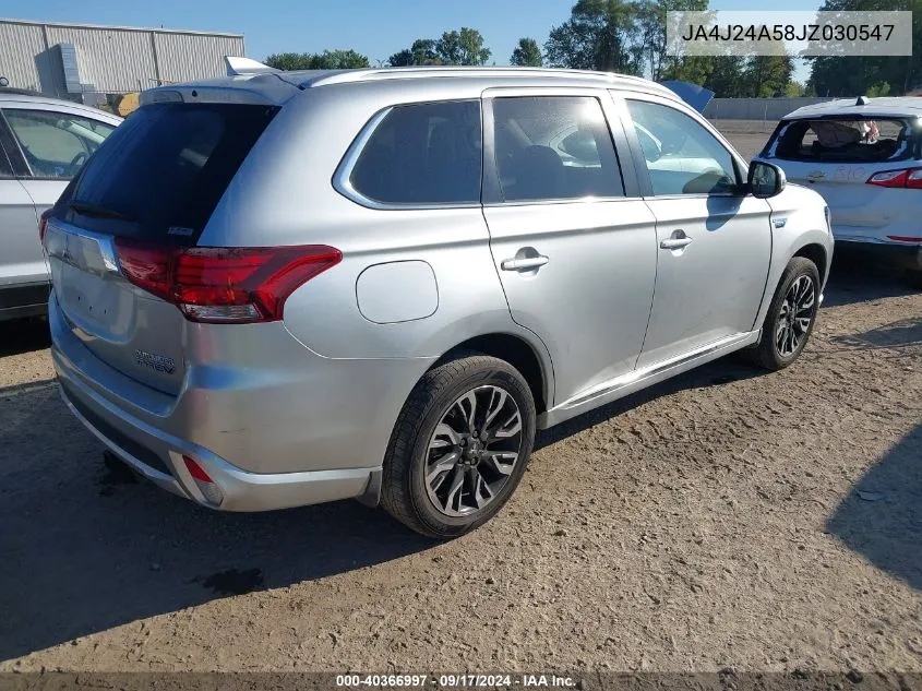 2018 Mitsubishi Outlander Phev Se/Gt VIN: JA4J24A58JZ030547 Lot: 40366997