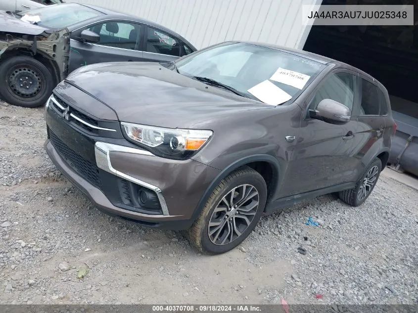 2018 Mitsubishi Outlander Sport 2.0 Es/2.0 Le VIN: JA4AR3AU7JU025348 Lot: 40370708