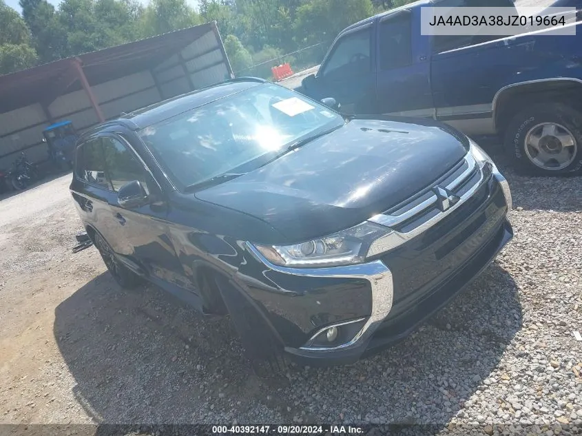 2018 Mitsubishi Outlander Le VIN: JA4AD3A38JZ019664 Lot: 40392147