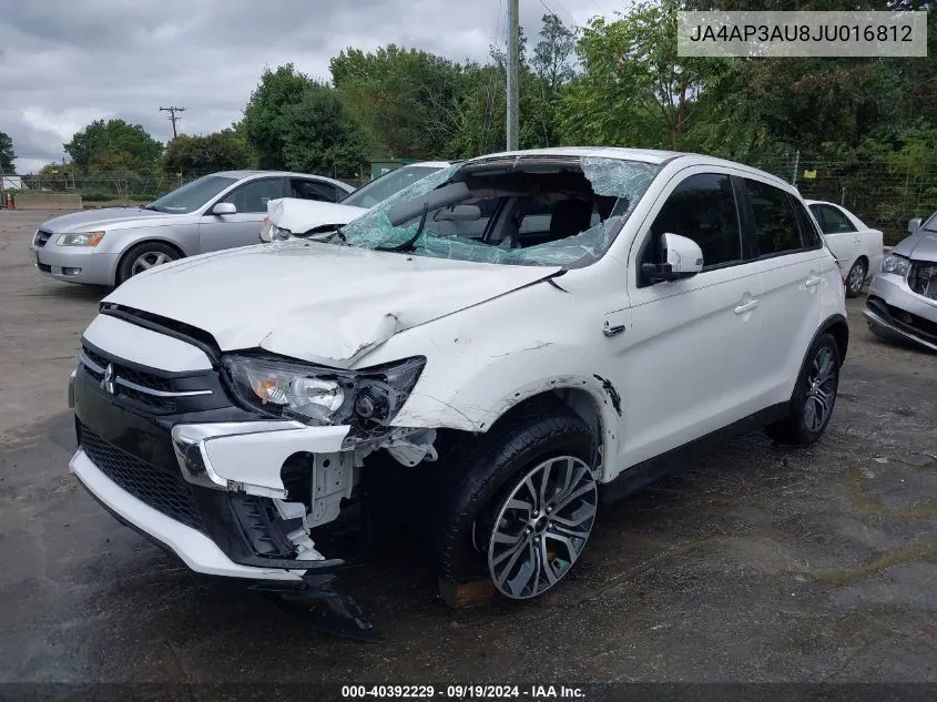 2018 Mitsubishi Outlander Sport 2.0 Es VIN: JA4AP3AU8JU016812 Lot: 40392229