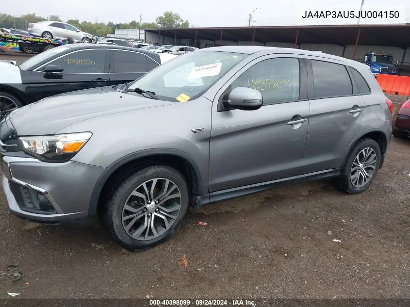 2018 Mitsubishi Outlander Sport 2.0 Es VIN: JA4AP3AU5JU004150 Lot: 40398099