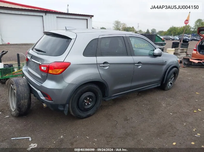 2018 Mitsubishi Outlander Sport 2.0 Es VIN: JA4AP3AU5JU004150 Lot: 40398099