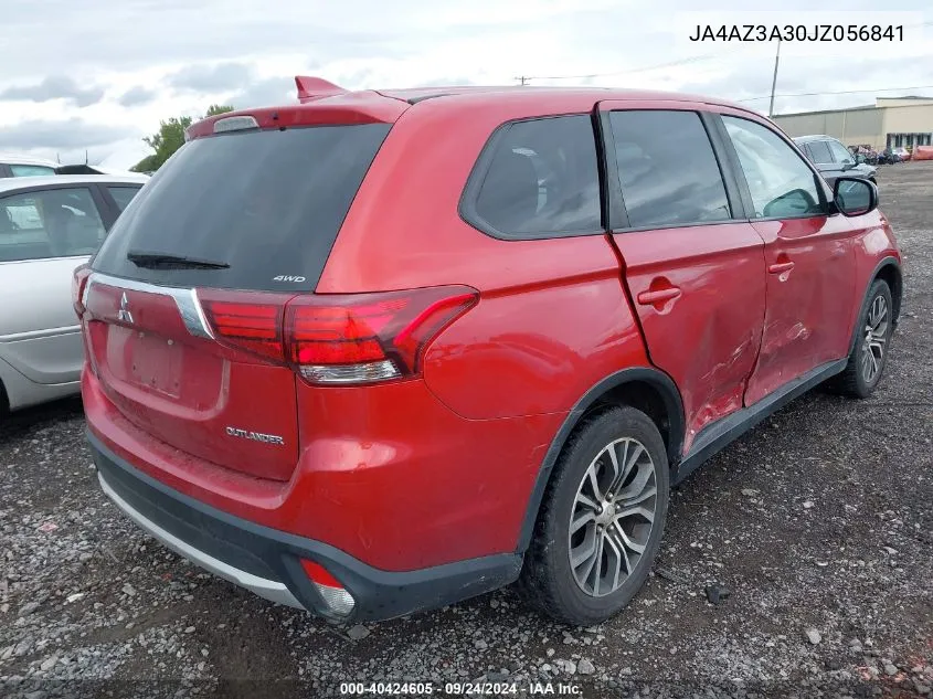 2018 Mitsubishi Outlander Es VIN: JA4AZ3A30JZ056841 Lot: 40424605