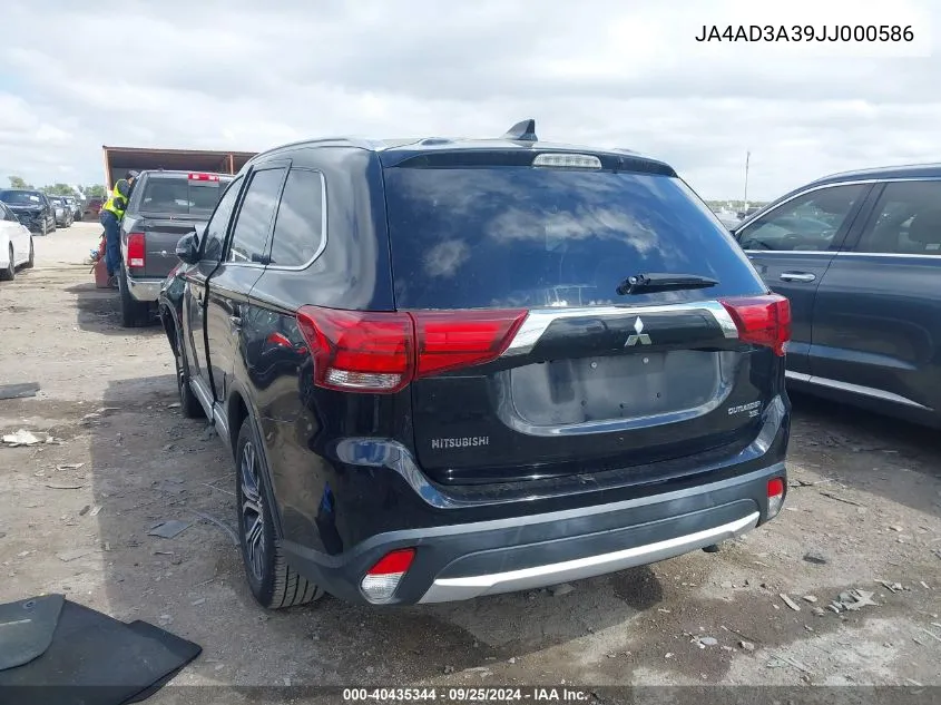 JA4AD3A39JJ000586 2018 Mitsubishi Outlander Sel