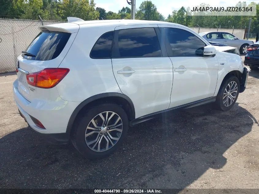 2018 Mitsubishi Outlander Sport 2.0 Es VIN: JA4AP3AU9JZ026364 Lot: 40444790