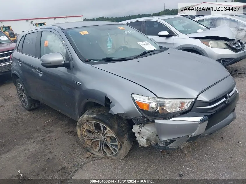 2018 Mitsubishi Outlander Sport Es/Se VIN: JA4AR3AW1JZ034437 Lot: 40450244