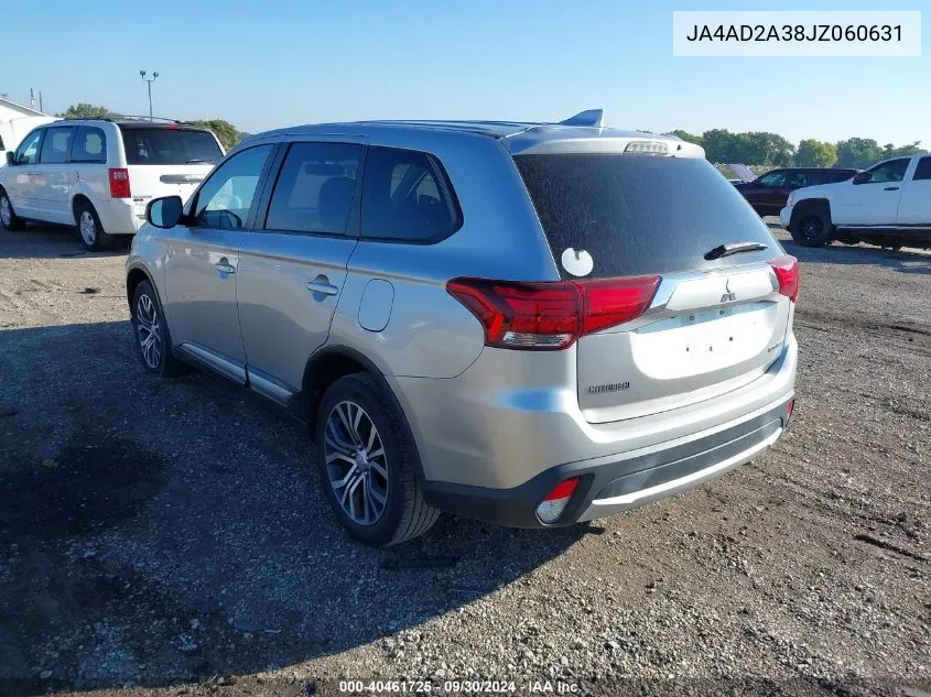 2018 Mitsubishi Outlander Es VIN: JA4AD2A38JZ060631 Lot: 40461725