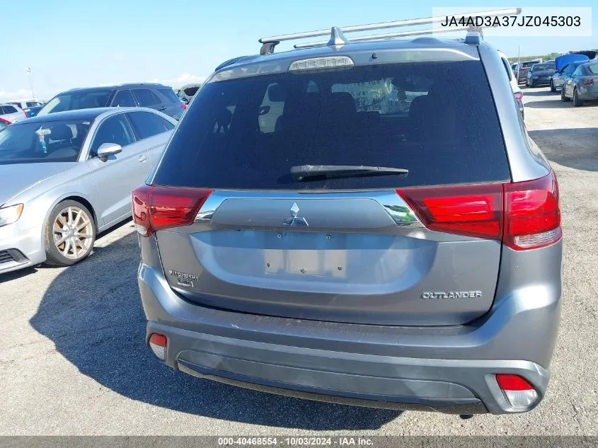 2018 Mitsubishi Outlander Le VIN: JA4AD3A37JZ045303 Lot: 40468554