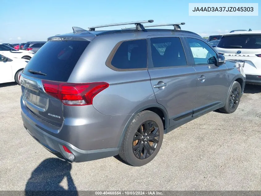 2018 Mitsubishi Outlander Le VIN: JA4AD3A37JZ045303 Lot: 40468554