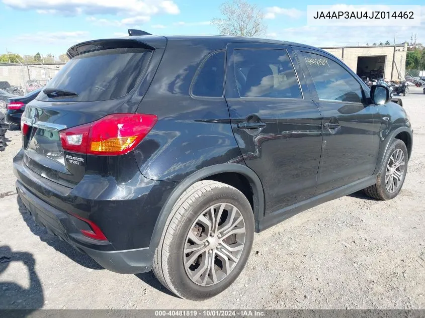 2018 Mitsubishi Outlander Sport 2.0 Es VIN: JA4AP3AU4JZ014462 Lot: 40481819