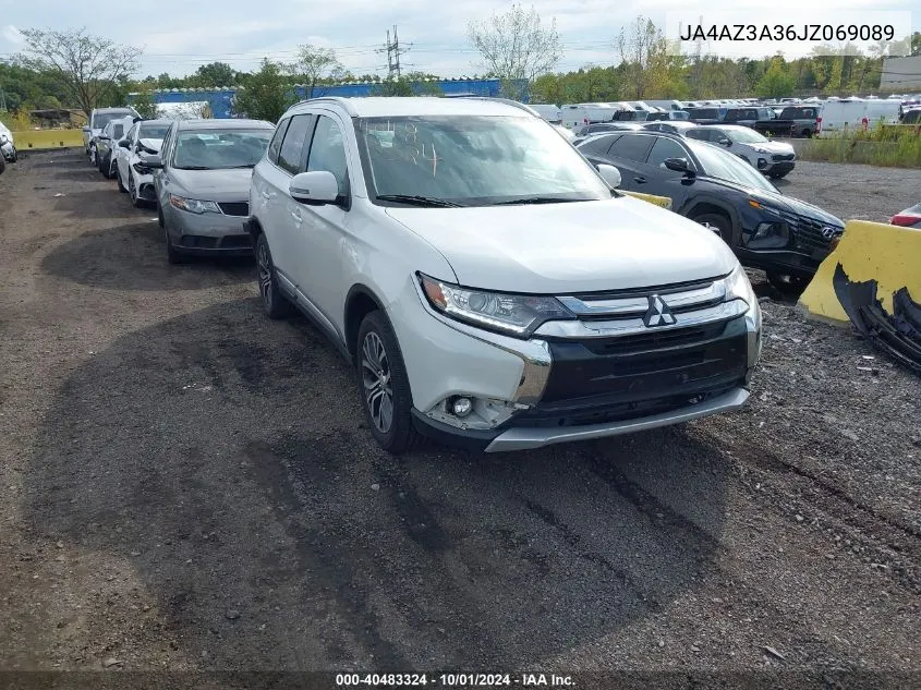 2018 Mitsubishi Outlander Es/Le/Se/Sel VIN: JA4AZ3A36JZ069089 Lot: 40483324