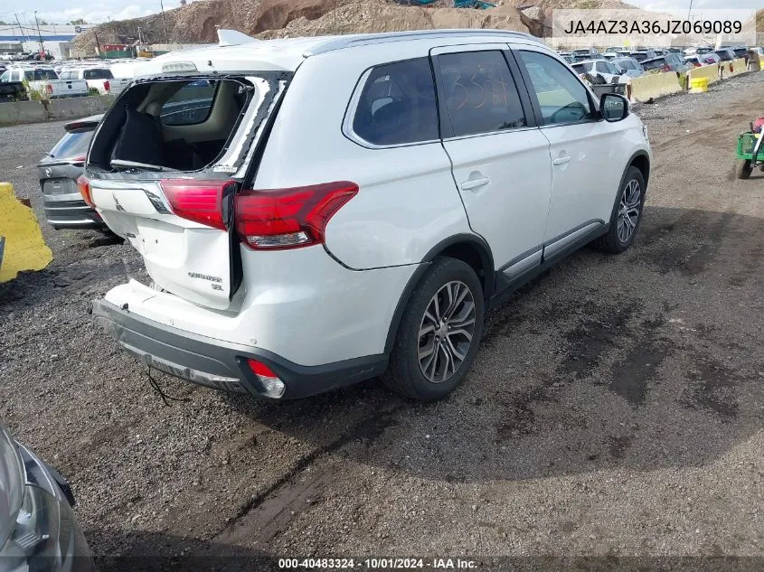 2018 Mitsubishi Outlander Es/Le/Se/Sel VIN: JA4AZ3A36JZ069089 Lot: 40483324