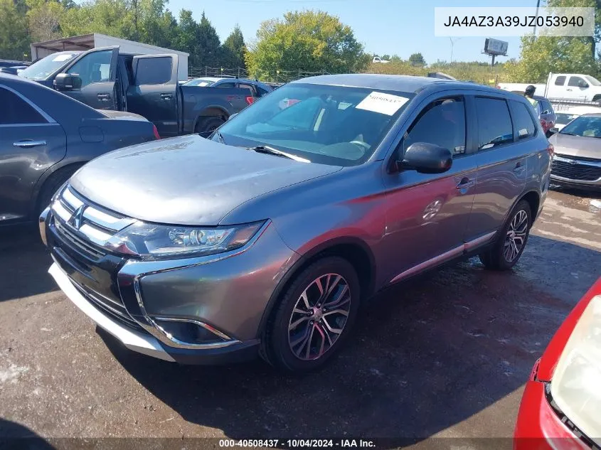 JA4AZ3A39JZ053940 2018 Mitsubishi Outlander Es