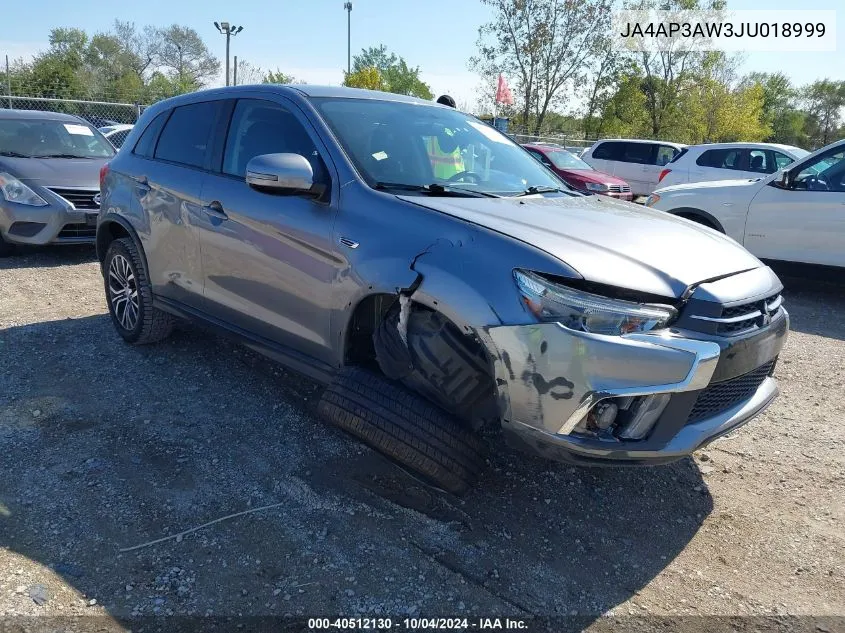 2018 Mitsubishi Outlander Sport 2.4 Se VIN: JA4AP3AW3JU018999 Lot: 40512130