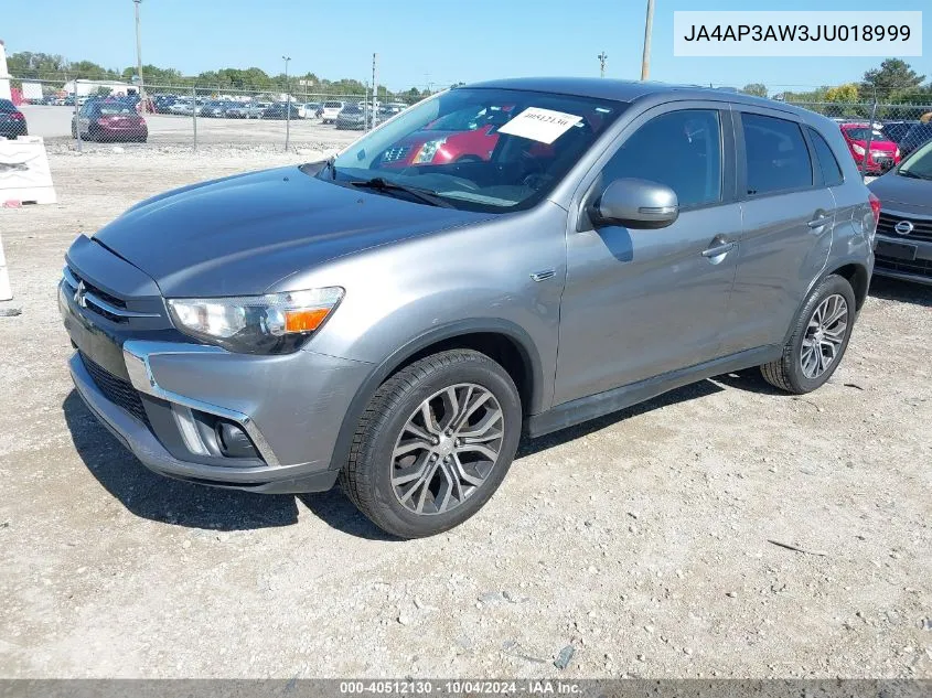 2018 Mitsubishi Outlander Sport 2.4 Se VIN: JA4AP3AW3JU018999 Lot: 40512130