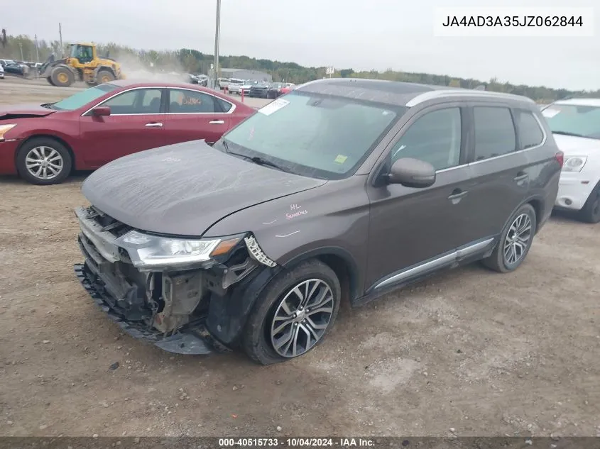 2018 Mitsubishi Outlander Le/Se/Sel VIN: JA4AD3A35JZ062844 Lot: 40515733