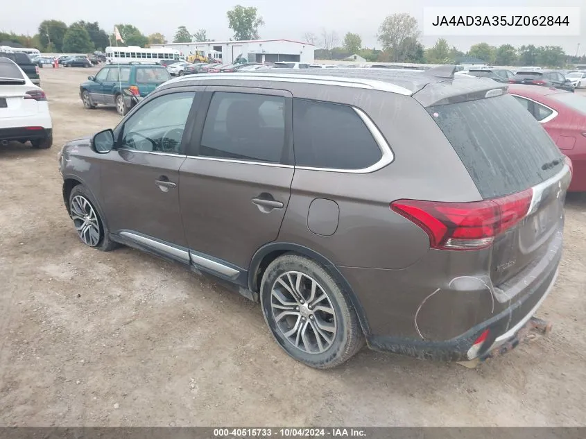 2018 Mitsubishi Outlander Le/Se/Sel VIN: JA4AD3A35JZ062844 Lot: 40515733