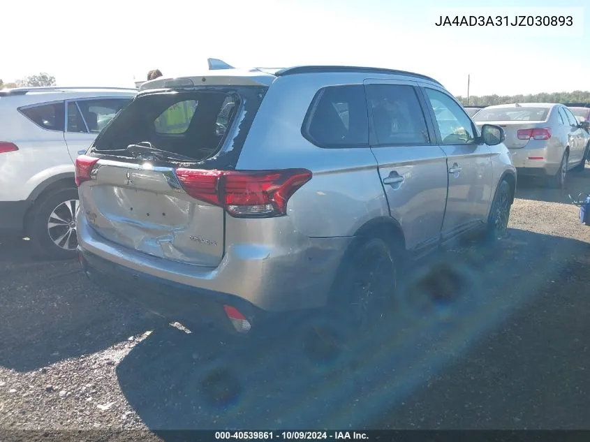 JA4AD3A31JZ030893 2018 Mitsubishi Outlander Se/Sel